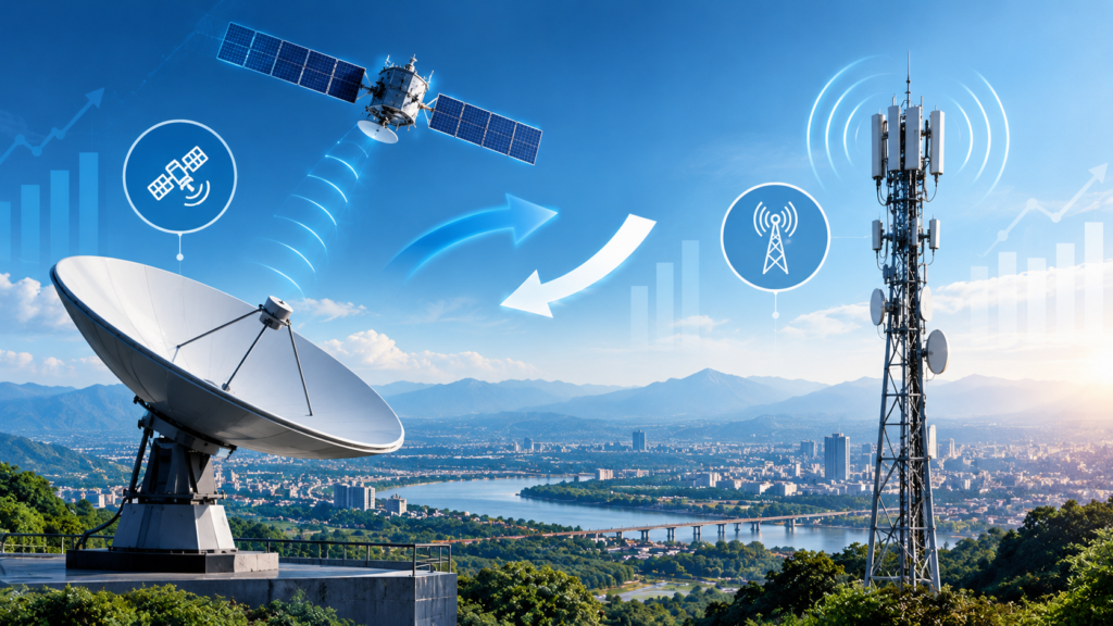 Satellite Connectivity Over India